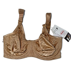 Anita Maternity Underwired Nursing Bra Size 34 F Skin Color Drop Cup Front NWT!